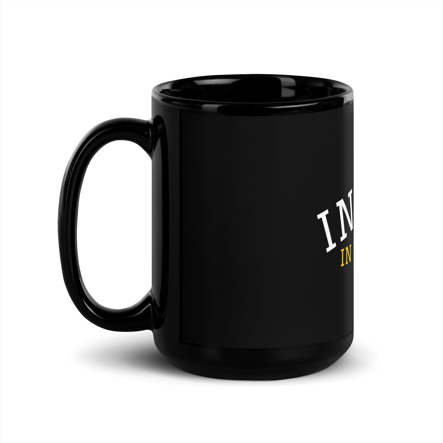 INVEST IN YOURSELF - Black Glossy Mug